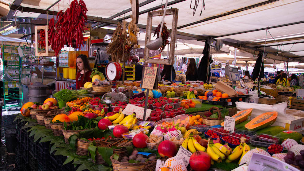 food market in rome