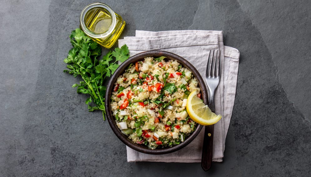 quinoa salad fresh healthy diet